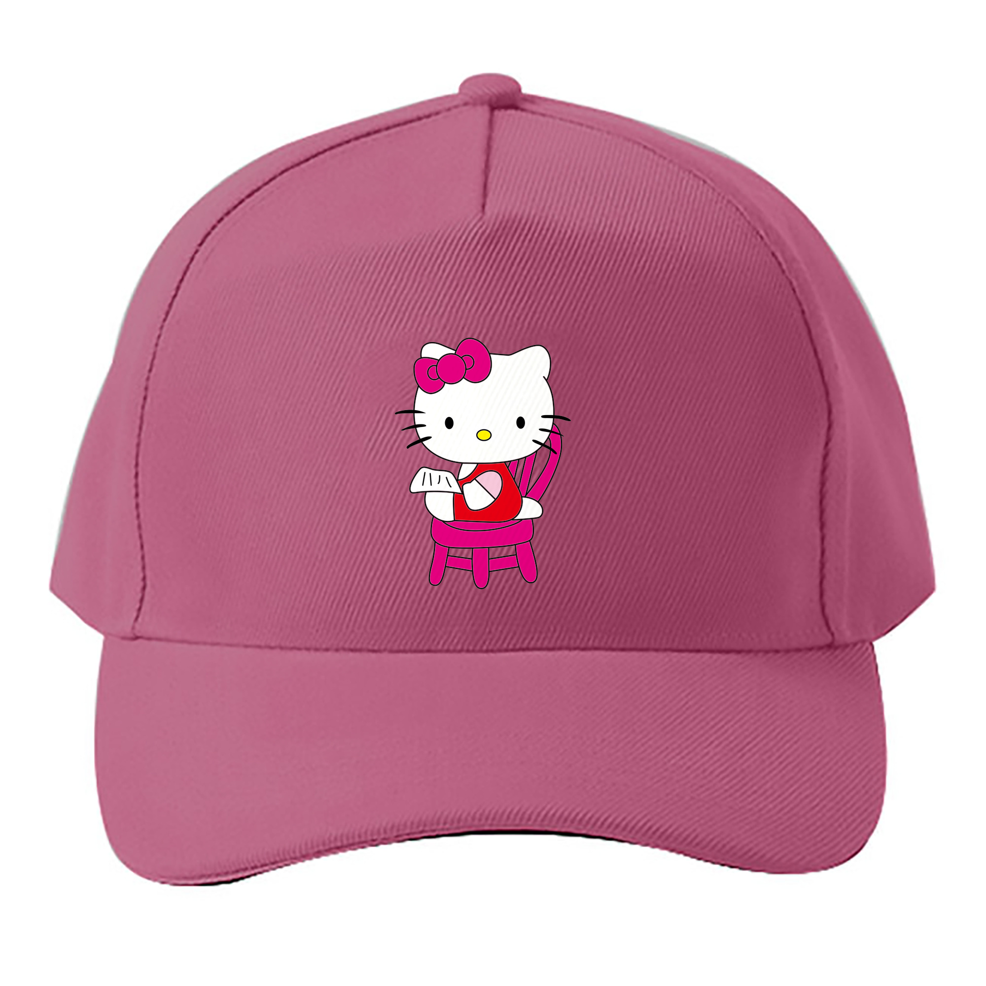 （画像用） Hello Kitty ハローキティ ベースボールキャップ 綿100％ 男女兼用 帽子 スポーツ